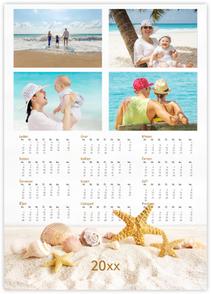 Kalendář roční plakátový - Mořský písek